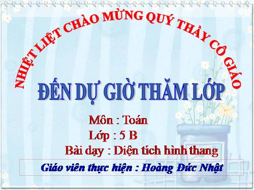 Diện tích hình thang