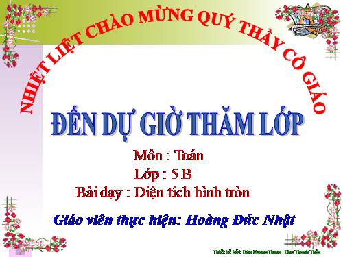 Diện tích hình tròn