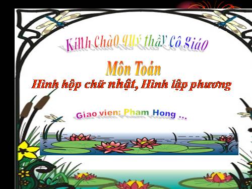 Hình hộp chữ nhật. Hình lập phương