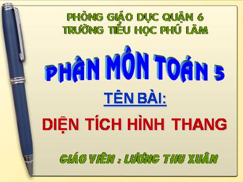 Diện tích hình thang