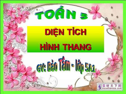 Diện tích hình thang