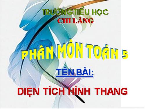 Diện tích hình thang