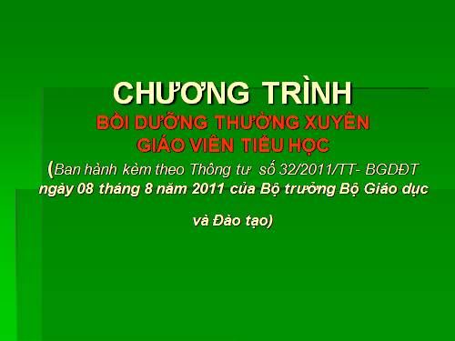 Bồi dưỡng thường xuyên