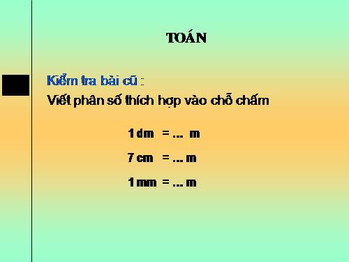 Khái niệm số thập phân