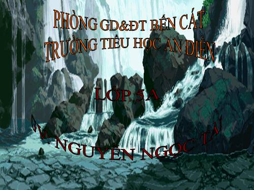 Các Bài giảng khác thuộc Chương trình Toán 5