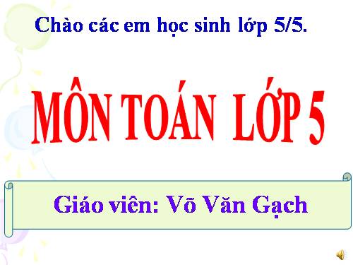 Chia một số tự nhiên cho một số thập phân