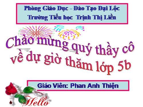 Các Bài giảng khác thuộc Chương trình Toán 5