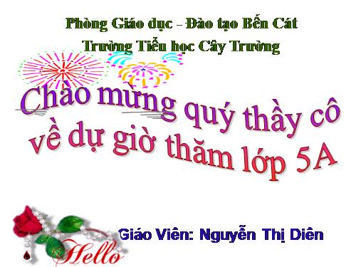 Các Bài giảng khác thuộc Chương trình Toán 5