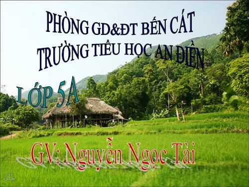 Các Bài giảng khác thuộc Chương trình Toán 5