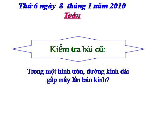 Chu vi hình tròn.