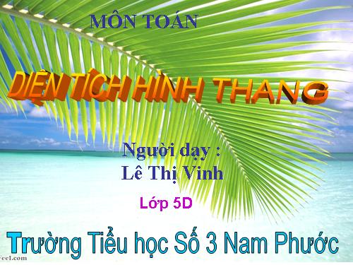 Diện tích hình thang