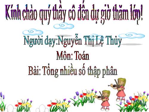 Tổng nhiều số thập phân