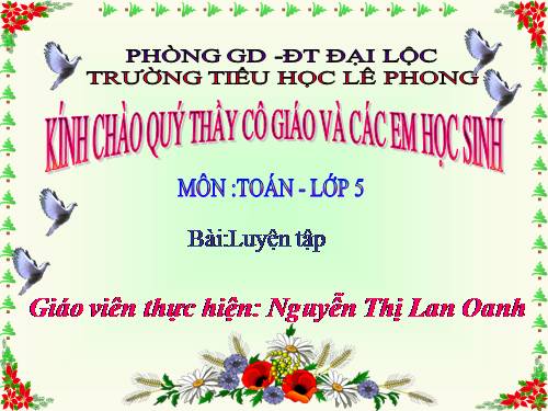 Các Bài giảng khác thuộc Chương trình Toán 5