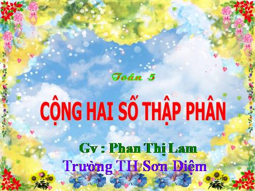 Cộng hai số thập phân