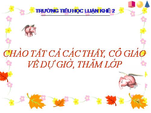 Các Bài giảng khác thuộc Chương trình Toán 5