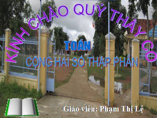 Cộng hai số thập phân