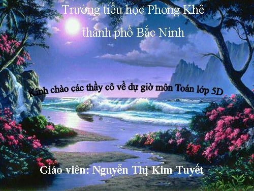 Nhân một số thập phân với một số tự nhiên