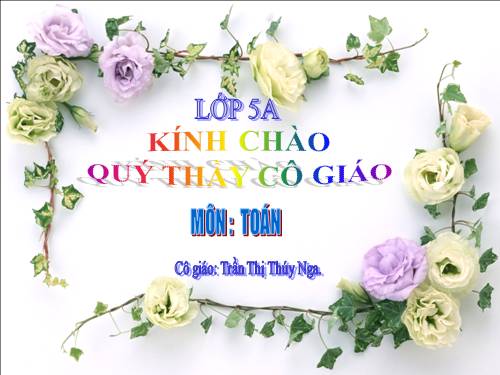 Khái niệm số thập phân (tiếp theo)