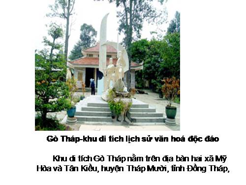 khu di tích lịch sử, văn hóa tình Đồng Tháp