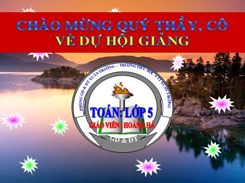 Chia một số thập phân cho một số tự nhiên