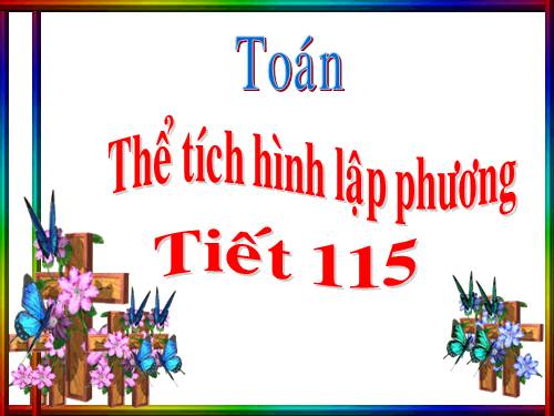 Thể tích hình lập phương