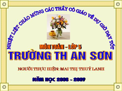 Các Bài giảng khác thuộc Chương trình Toán 5