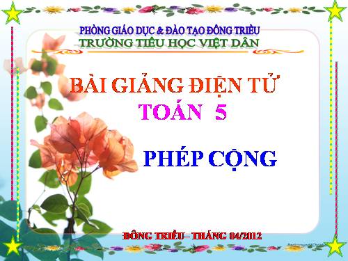 Phép cộng