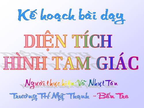 Diện tích hình tam giác