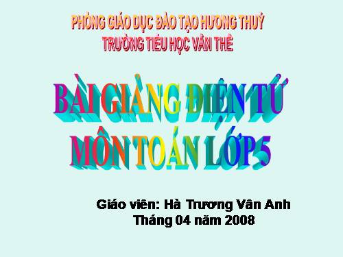 Ôn tập về đo thể tích