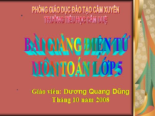 Ôn tập về đo thời gian