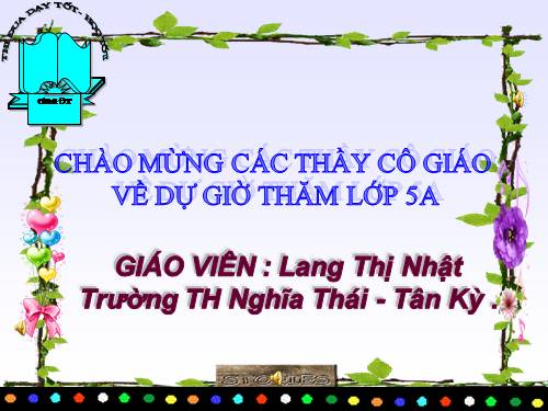 Nhân một số thập phân với một số tự nhiên