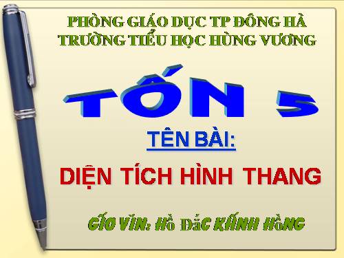 Diện tích hình thang