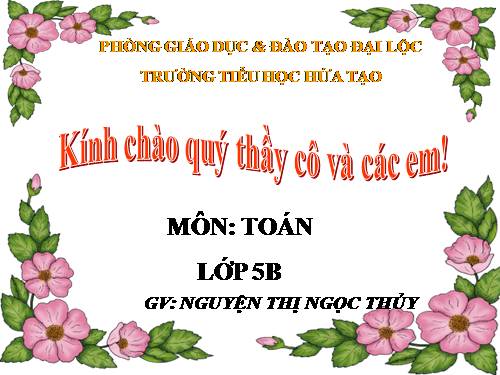 Luyện tập về tính diện tích