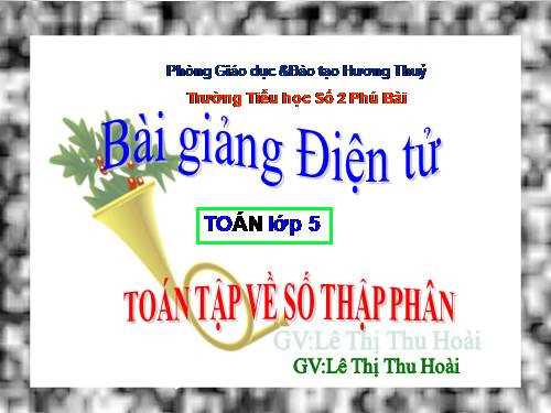 Ôn tập về số thập phân