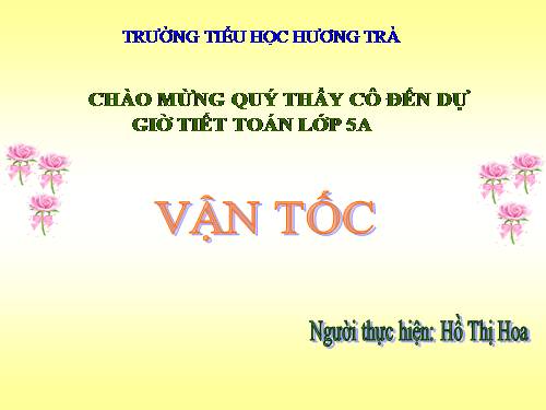 Vận tốc