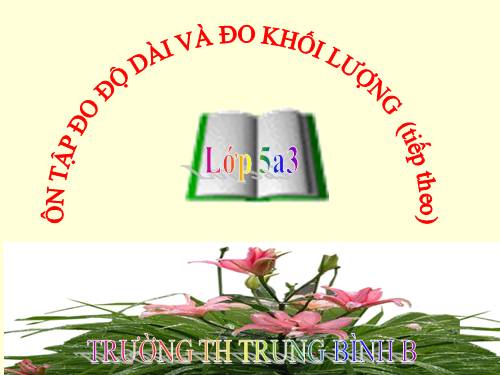 Ôn tập về đo độ dài và đo khối lượng (tiếp theo)