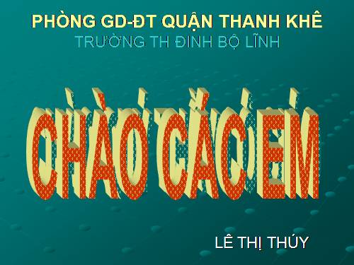 Các Bài giảng khác thuộc Chương trình Toán 5