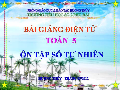 Ôn tập về số tự nhiên