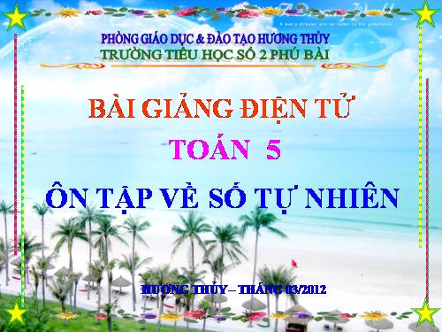 Ôn tập về số tự nhiên