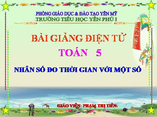 Nhân số đo thời gian với một số