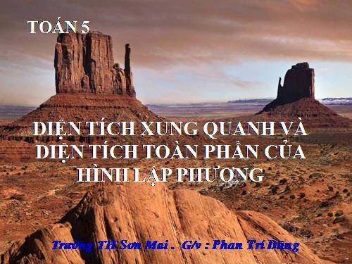 Diện tích xung quanh và diện tích toàn phần của hình lập phương