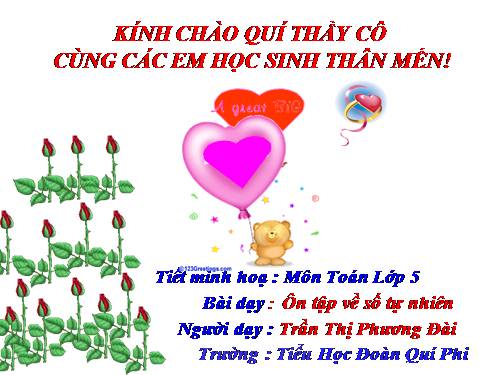 Ôn tập về số tự nhiên