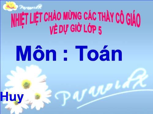 Các Bài giảng khác thuộc Chương trình Toán 5