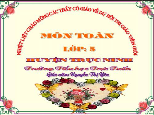 Nhân một số thập phân với một số tự nhiên