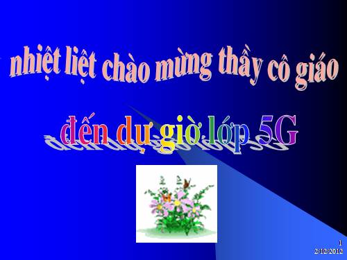 Các Bài giảng khác thuộc Chương trình Toán 5