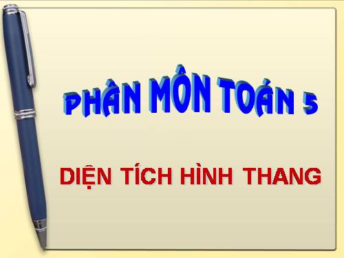 Diện tích hình thang