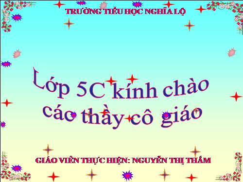 Các Bài giảng khác thuộc Chương trình Toán 5