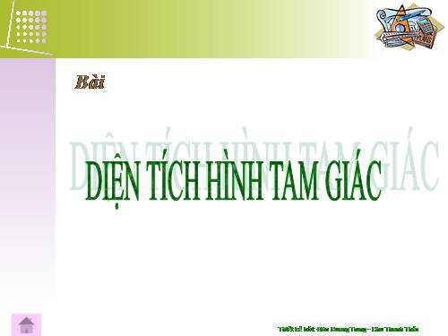 Diện tích hình tam giác