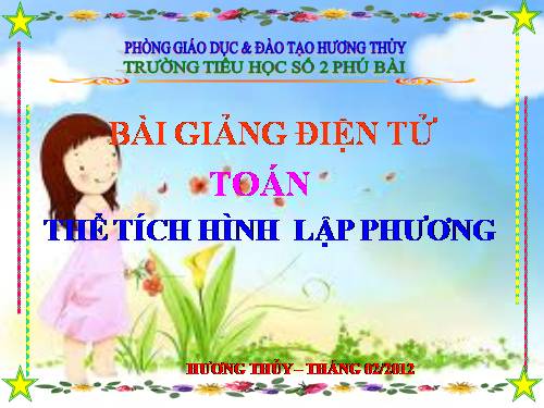 Thể tích hình lập phương