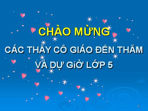 Các Bài giảng khác thuộc Chương trình Toán 5